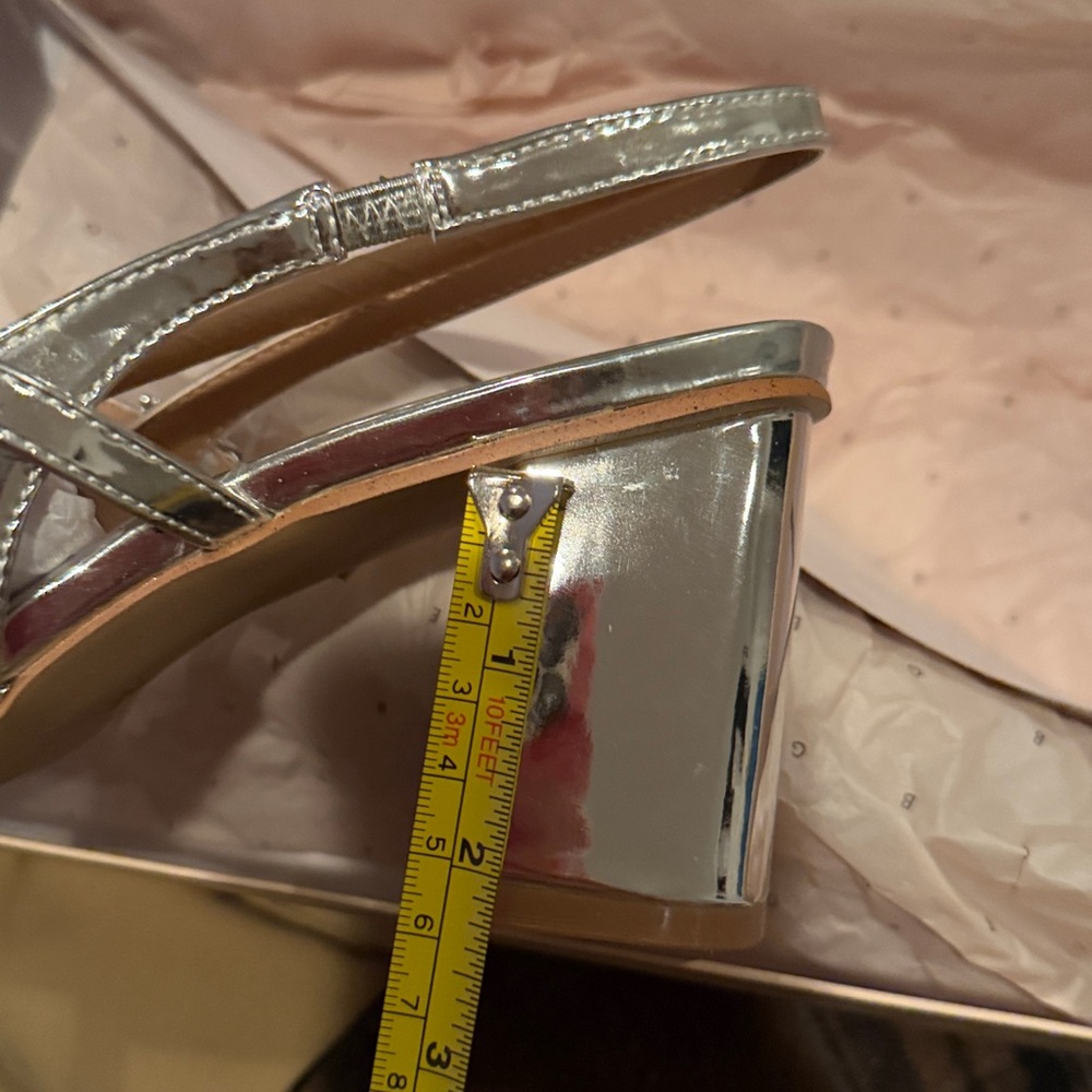 Silver Slingback Heels - Picture 8 of 8